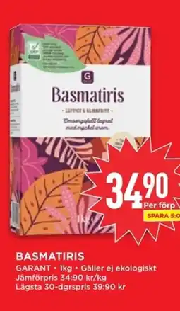 Willys Basmatiris erbjuda