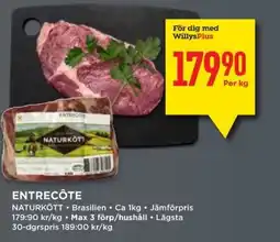 Willys Entrecôte erbjuda