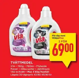 Willys Tvättmedel erbjuda