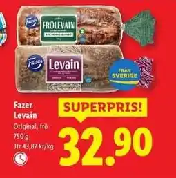 Lidl Fazer levain erbjuda