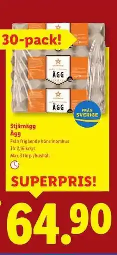 Lidl Stjärnägg Ägg erbjuda