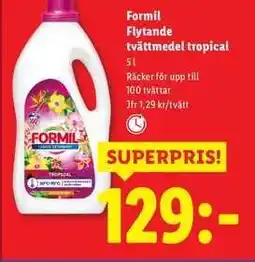 Lidl Formil Flytande tvättmedel tropical erbjuda