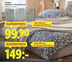Lidl LIVARNO Sängkläder av förstärkt bomull erbjuda