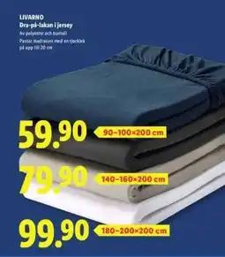 Lidl LIVARNO Dra-på-lakan i jersey erbjuda
