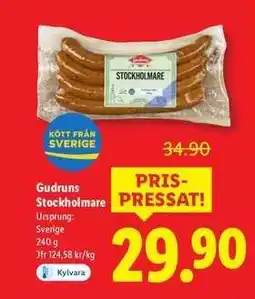 Lidl Gudruns Stockholmare erbjuda