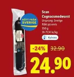 Lidl Scan Cognacsmedwurst erbjuda