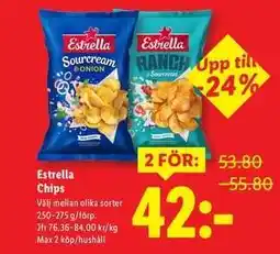 Lidl Estrella chips erbjuda