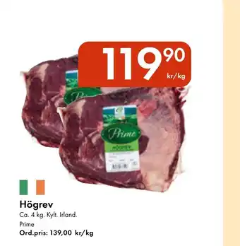 Snabbgross Högrev erbjuda