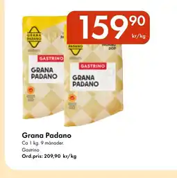 Snabbgross GASTRINO Grana Padano erbjuda