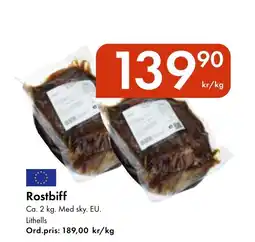 Snabbgross Rostbiff erbjuda