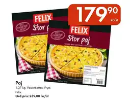 Snabbgross FELIX Paj erbjuda
