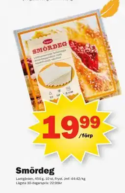 Pekås Smördeg, SEK 19.99 erbjuda