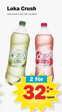 Pekås Loka Crush, SEK 32 erbjuda