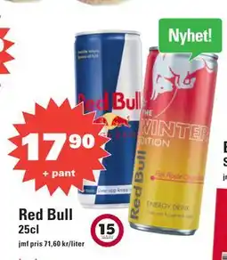 Nära dej Red Bull, SEK 17.9 erbjuda
