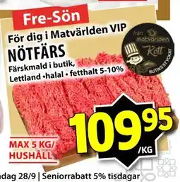 Matvärlden Tensta NÖTFÄRS, SEK 109.95 erbjuda