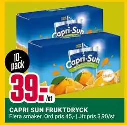 ÖoB CAPRI SUN FRUKTDRYCK, SEK 39 erbjuda