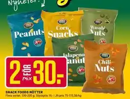 ÖoB SNACK FOODS NÖTTER, SEK 30 erbjuda
