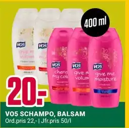 ÖoB VO5 SCHAMPO, BALSAM, SEK 20 erbjuda