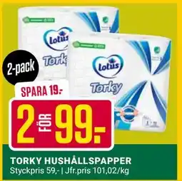 ÖoB TORKY HUSHÅLLSPAPPER, SEK 99 erbjuda