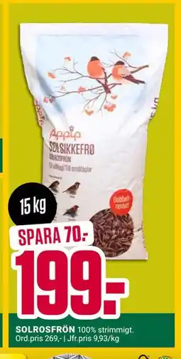 ÖoB SOLROSFRÖN, SEK 199 erbjuda