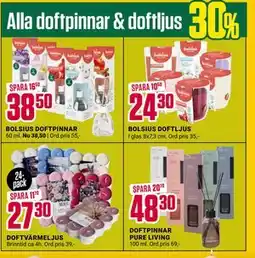 ÖoB Alla doftpinnar & doftljus erbjuda