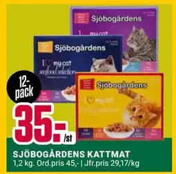 ÖoB SJÖBOGÅRDENS KATTMAT, SEK 35 erbjuda