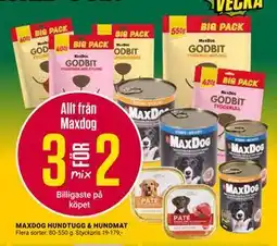 ÖoB MAXDOG HUNDTUGG & HUNDMAT erbjuda