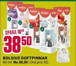 ÖoB BOLSIUS DOFTPINNAR, SEK 38.5 erbjuda