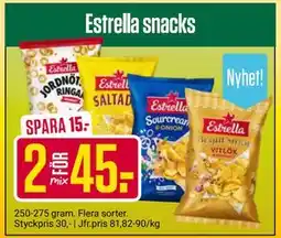 ÖoB Estrella snacks, SEK 45 erbjuda