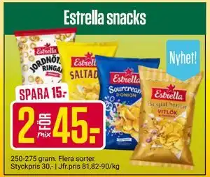 ÖoB Estrella snacks, SEK 45 erbjuda
