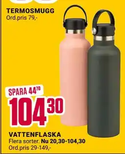 ÖoB VATTENFLASKA, SEK 104.3 erbjuda