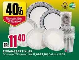 ÖoB ENGÅNGSARTIKLAR erbjuda