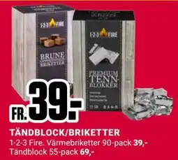 ÖoB TÄNDBLOCK/BRIKETTER erbjuda