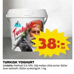 Coop Daglivs TURKISK YOGHURT, SEK 38 erbjuda