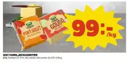 Coop Daglivs OST FAMILJEFAVORITER, SEK 99 erbjuda