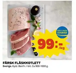 Coop Daglivs FÄRSK FLÄSKKOTLETT, SEK 99 erbjuda