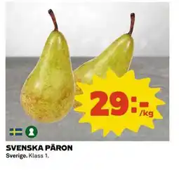 Coop Daglivs SVENSKA PÄRON, SEK 29 erbjuda