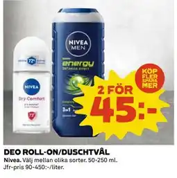 Coop Daglivs DEO ROLL-ON/DUSCHTVÅL, SEK 45 erbjuda
