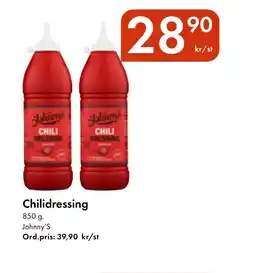 Snabbgross Johnny's Chilidressing erbjuda