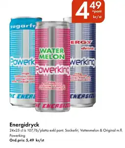 Snabbgross Powerking Energidryck erbjuda