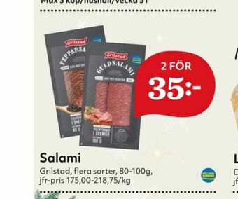 Hemköp Grilstad Salami erbjuda