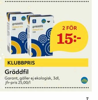 Hemköp Garant Gräddfil erbjuda