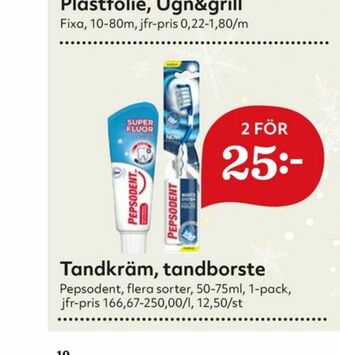 Hemköp Pepsodent Tandborste erbjuda