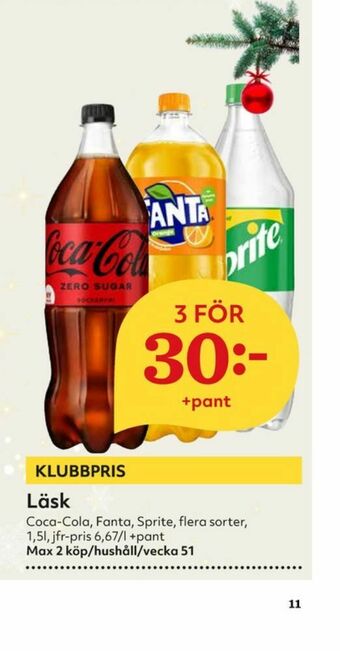 Hemköp Coca Cola Läskedryck erbjuda