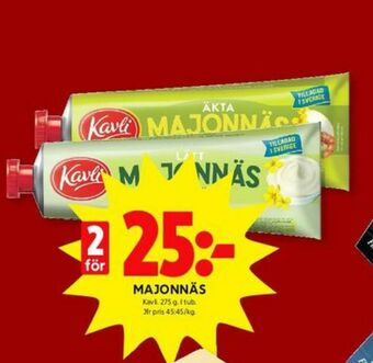 ICA Kvantum Kavli Majonnäs erbjuda