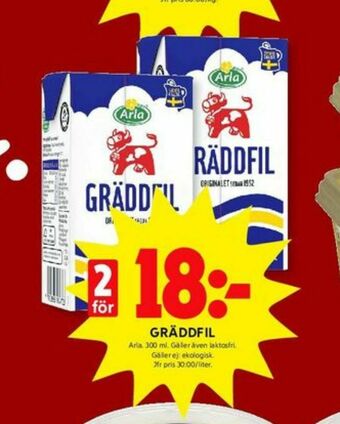 ICA Kvantum Arla Gräddfil erbjuda