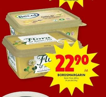 ICA Kvantum Flora Smörgåsmargarin erbjuda