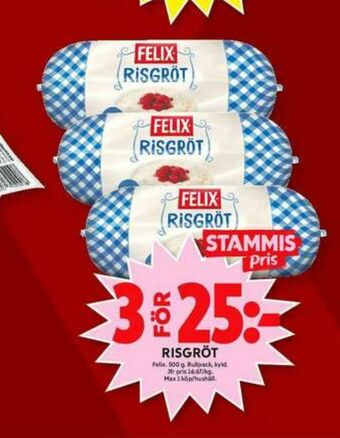 ICA Maxi Felix Rullpack erbjuda