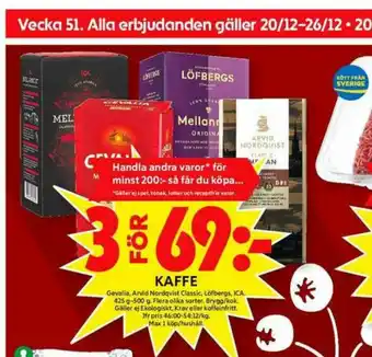 ICA Maxi Classic Kaffe malet erbjuda