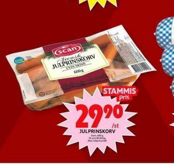 ICA Maxi Scan Prinskorv erbjuda